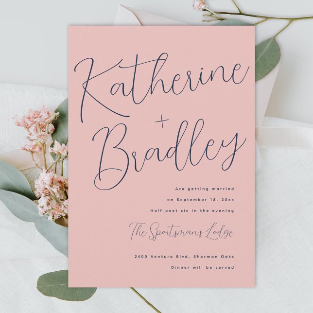 Invitation Moderne amusement couples noms couleurs personnali (Créateur téléchargé)