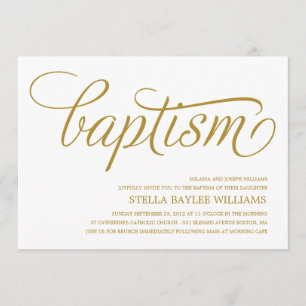 INVITATION MODERNE DE BAPTÊME DU BÉBÉ %PIPE%