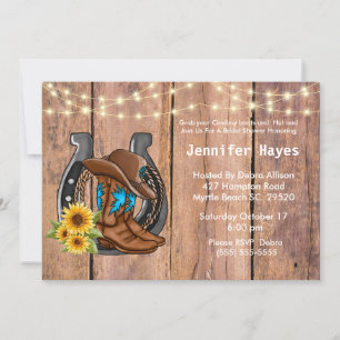 Invitation moderne de douche nuptiale
