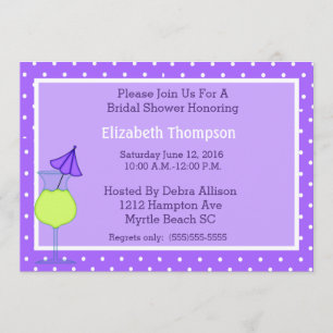 Invitation moderne de douche nuptiale