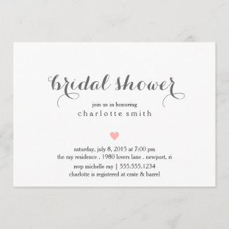 Invitation moderne de Fête de la mariée
