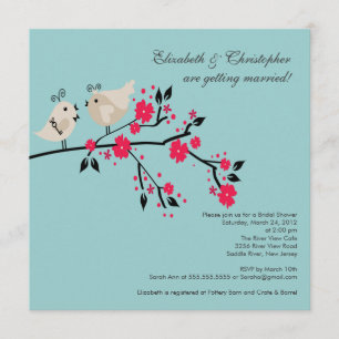 Invitation moderne de Fête de la mariée