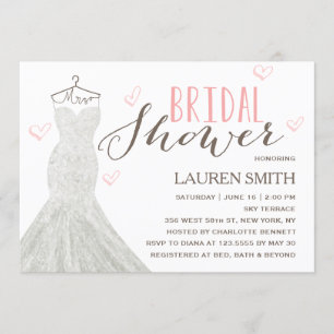 Invitation moderne de Fête de la mariée de la