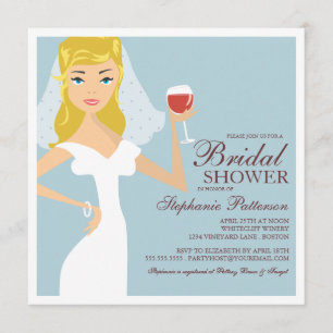 Invitation moderne de Fête de la mariée de thème