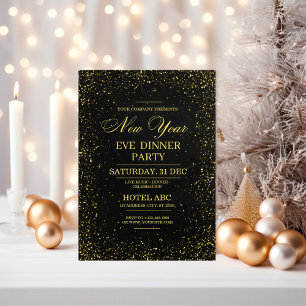 Invitation moderne de Nouvel An pour une soirée no
