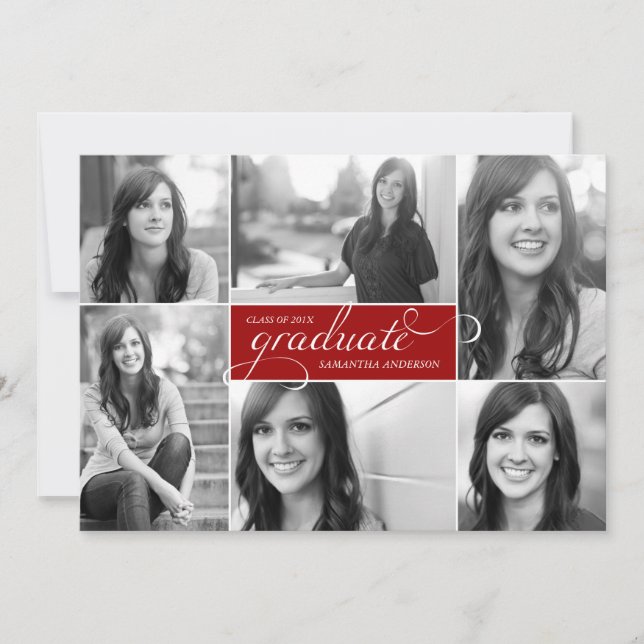 Invitation moderne d'obtention du diplôme de (Devant)