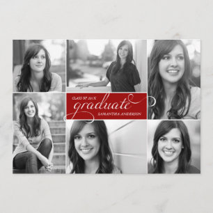 Invitation moderne d'obtention du diplôme de