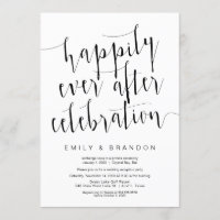 Moderne écriture noire éditable, Mariage en fuite