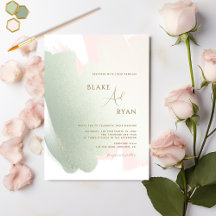 Moderne, élégant rose pâle et Mariage de taille