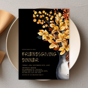 Invitation Moderne Élégant Thanksgiving Friendsgiving