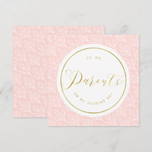 Invitation Moderne et délicat "Le jour du mariage de mes pa