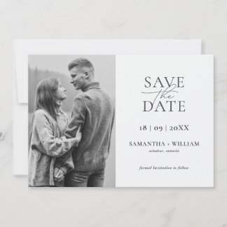 Invitation Moderne et Élégant Simple Enregistrer la Date