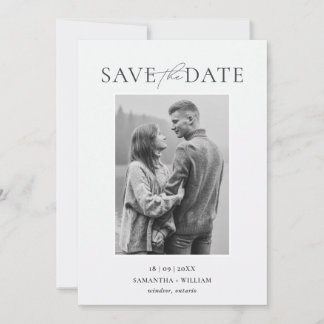 Invitation Moderne et Élégant Simple Enregistrer la Date