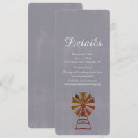 Moderne Farmhouse Windmill Rustique Mariage Détail