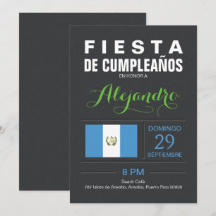 Invitation Moderne : Fête Guatemala