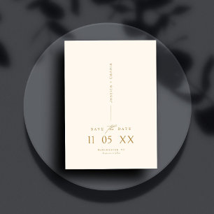 Invitation Moderne minimal élégant Script cuivre Enregistrer