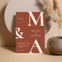 Moderne minimaliste Boho Mariage en terre cuite