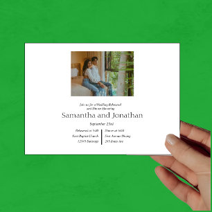 Invitation Moderne minimaliste Élégant 4 Répétition photo