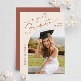 Invitation Moderne minimaliste Grad PHOTO Graduation Party