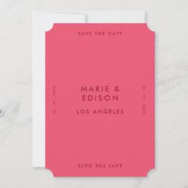 Invitation Moderne minimaliste Mariage simple Enregistrer la 