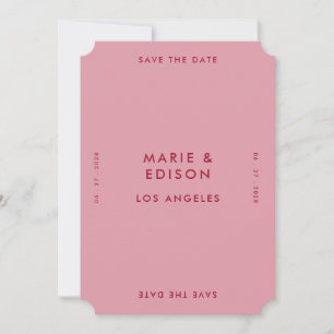 Invitation Moderne minimaliste Mariage simple Enregistrer la
