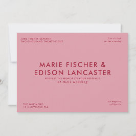 Invitation Moderne minimaliste Simple élégant Mariage de char