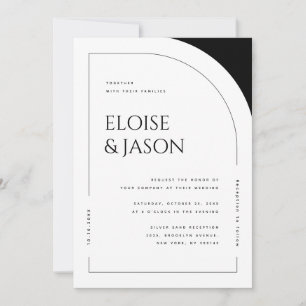 Invitation Moderne minimaliste simple Rustique Gras Mariage A