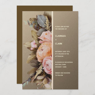Invitation Moderne Moody Floral Bold Mariage