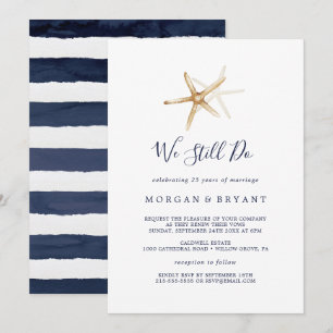 Invitation Moderne Nautilus   Étoile de mer Nous nous engageo