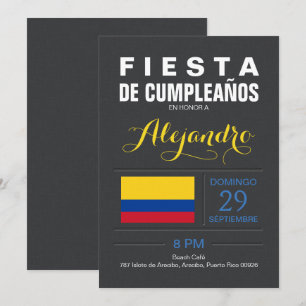 Invitation Moderne : Partie de la Colombie