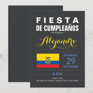 Invitation Moderne : Partie de République de l'Equateur