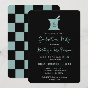 Invitation Moderne PharmD Pharmacy School Graduation