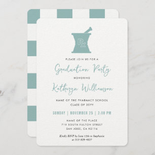Invitation Moderne PharmD Pharmacy School Graduation