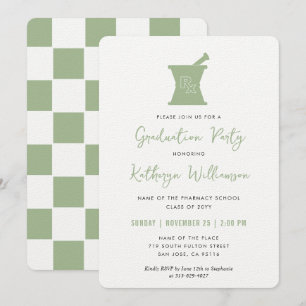 Invitation Moderne PharmD Pharmacy School Graduation