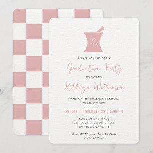 Invitation Moderne PharmD Pharmacy School Graduation