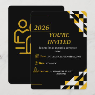 Invitation Moderne pour Événement d'Entreprise Mod