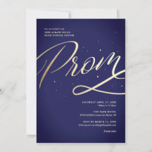 Invitation moderne pour le bal de promo