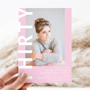 Invitation moderne pour une fête d'anniversaire de