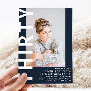 Invitation moderne pour une fête d'anniversaire de