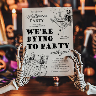 Invitation moderne pour une fête d'Halloween Moura