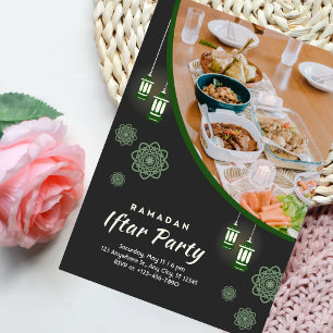 Invitation moderne pour une soirée Iftar de Ramada