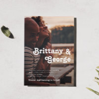 Moderne Retro Letter Décontracté Faded Photo Maria