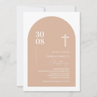 Moderne rose rose minimaliste Arch Christening