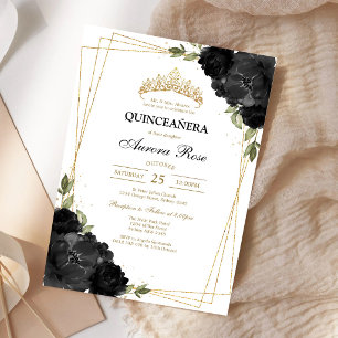 Invitation moderne rustique pour Quinceanera
