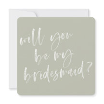 Moderne Sage Green Calligraphie