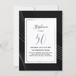 Invitation Moderne, simple et élégant 50e anniversaire Invit
