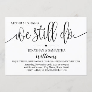 Invitation Moderne simple Nous faisons toujours l'anniversair