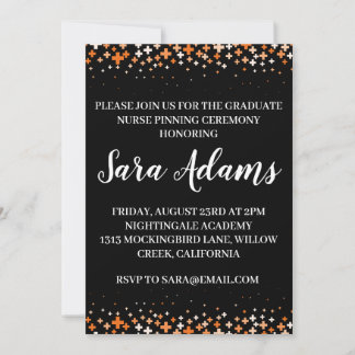 Invitation moderne simple soins infirmiers