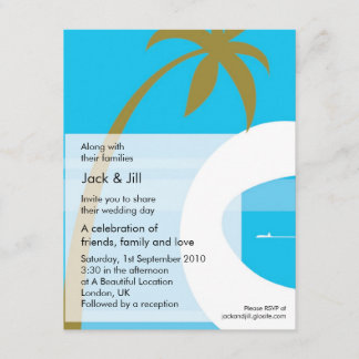 Invitation Moderne Tropical 4,25x5,25