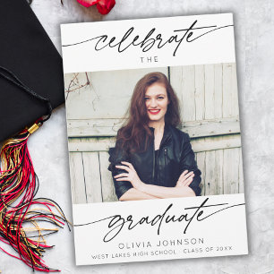Invitation Moderniser Célébrer la Graduate Photo Graduation